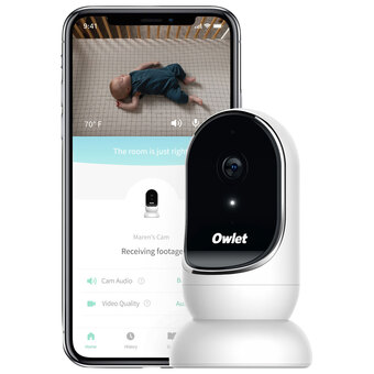 Owlet cam smart video baby monitor with room temperature sensor (owl-bc04nnbbyh)