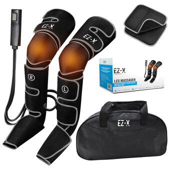 Best Buy Ez-x premium air compression leg massager with knee heating - grey offer