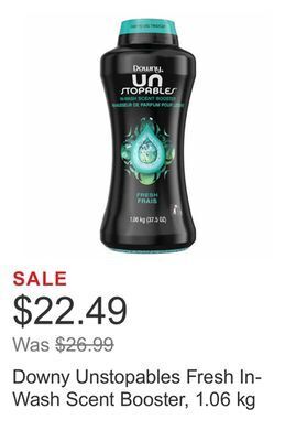 Costco Downy unstopables fresh in-wash scent booster, 1.06 kg offer