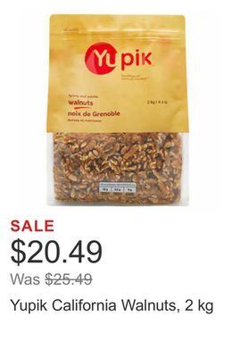 Costco Yupik california walnuts, 2 kg offer