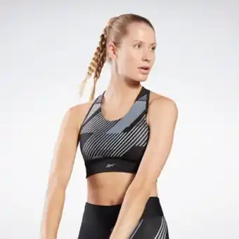 Reebok Running printed sports bra offer