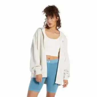Reebok Reebok classics oversized long zip-up hoodie offer