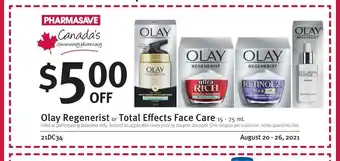 Pharmasave Olay Regenerist offer