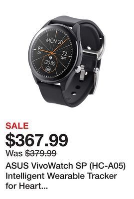 Newegg Asus vivowatch sp (hc-a05) intelligent wearable tracker for heart rate, blood pressure with built-in gps and up to 14 day bat offer