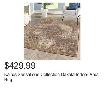 Costco Kairos sensations collection dakota indoor area rug offer
