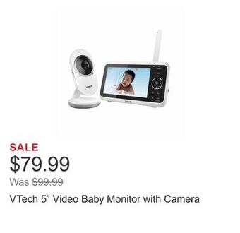 Costco Vtech 5 video baby monitor with camera offer