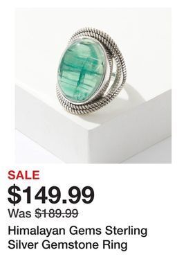 TSC Stores Himalayan gems sterling silver gemstone ring offer