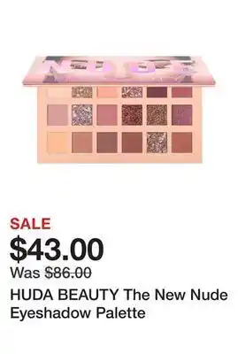 Sephora Huda beauty the new nude eyeshadow palette offer