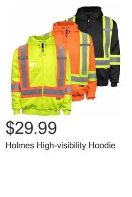 Costco Holmes high-visibility hoodie offer