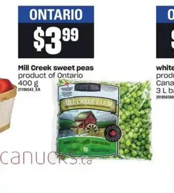 Zehrs Markets Mill Creek Sweet Peas offer
