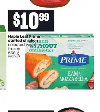 Zehrs Markets Maple Leaf prime Suffed Chicken offer