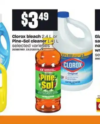 Zehrs Markets Clorox Bleach Pine-Sol Ceaner offer