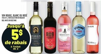 Metro RED, WHITE OR ROSE WINE offer