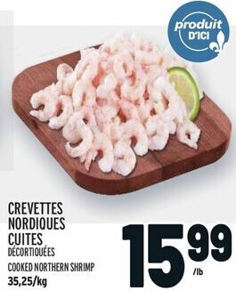 Metro COOKED NORTHERN SHRIMP 35,25/kg offer