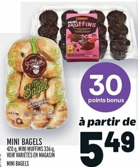 Metro MINI BAGELS offer