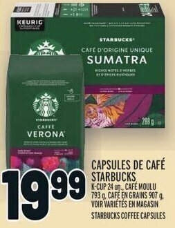 Metro STARBUCKS COFFEE CAPSULES offer
