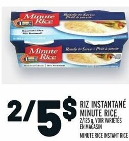 Metro MINUTE RICE INSTANT RICE offer