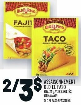 Metro OLD EL PASO SEASONING offer
