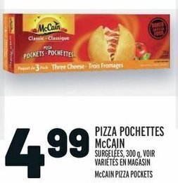 Metro MCCAIN PIZZA POCKETS offer