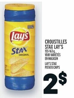 Metro LAY'S STAX POTATO CHIPS offer