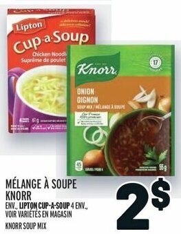 Metro KNORR SOUP MIX offer