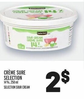Metro SELECTION SOUR CREAM offer
