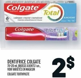 Metro COLGATE TOOTHPASTE offer