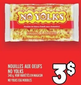 Metro NO YOLKS EGG NOODLES offer