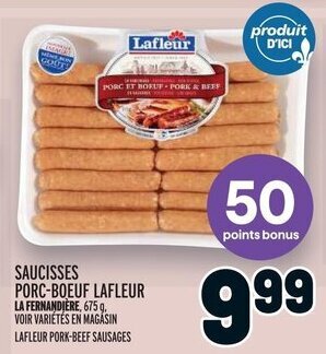 Metro LAFLEUR PORK-BEEF SAUSAGES offer