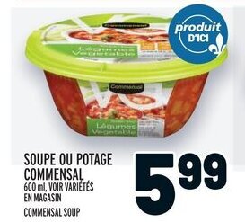 Metro COMMENSAL SOUP offer
