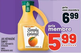 Metro SIMPLY REFRIGERATED JUICE offer