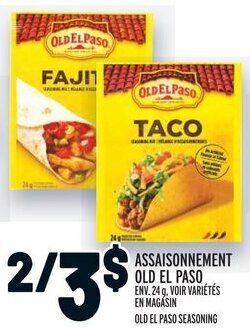 Metro OLD EL PASO SEASONING offer