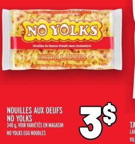 Metro NO YOLKS EGG NOODLES offer