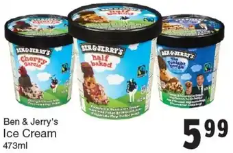 Quality Foods Ben & Jerry's Ice Cream 473ml offer