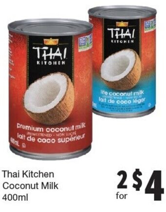 Quality Foods Thai Kitchen Coconut Milk 400ml offer