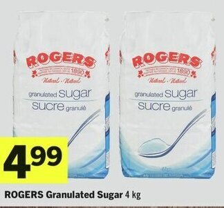 IGA ROGERS Granulated Sugar 4 kg offer