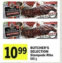 IGA BUTCHER'S SELECTION Stampede Ribs 680 g offer