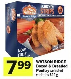 IGA WATSON RIDGE Boxed & Breaded Poultry selected varieties 800 g offer