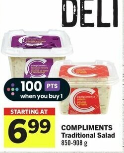 IGA COMPLIMENTS Traditional Salad 850-908 g` offer