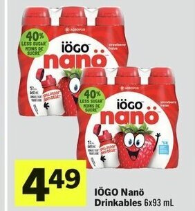 IGA IÖGO Nanö Drinkables 6x93 mL offer