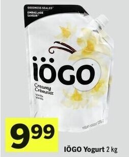 IGA IÖGO Yogurt 2 kg offer