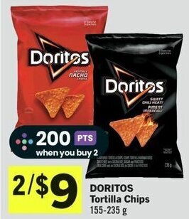 IGA DORITOS Tortilla Chips 155-235 g offer