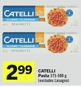 IGA CATELLI Pasta 375-500 g (excludes Lasagna) offer