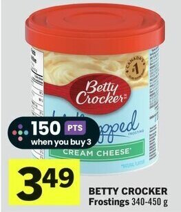 IGA BETTY CROCKER Frostings 340-450 g offer