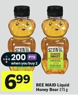 IGA BEE MAID Liquid Honey Bear 375 g offer