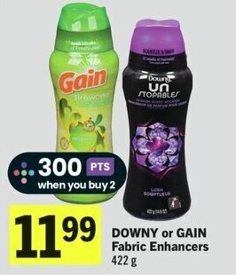 IGA DOWNY or GAIN Fabric Enhancers 422 g offer