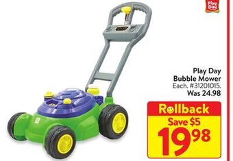Walmart Play day bubble mower offer