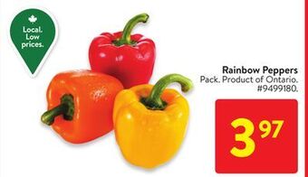 Walmart Rainbow peppers offer