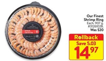 Walmart Our finest shrimp ring offer