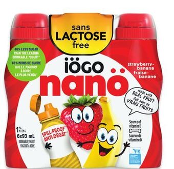 Walmart Iögo nanö drinkable yogurt offer